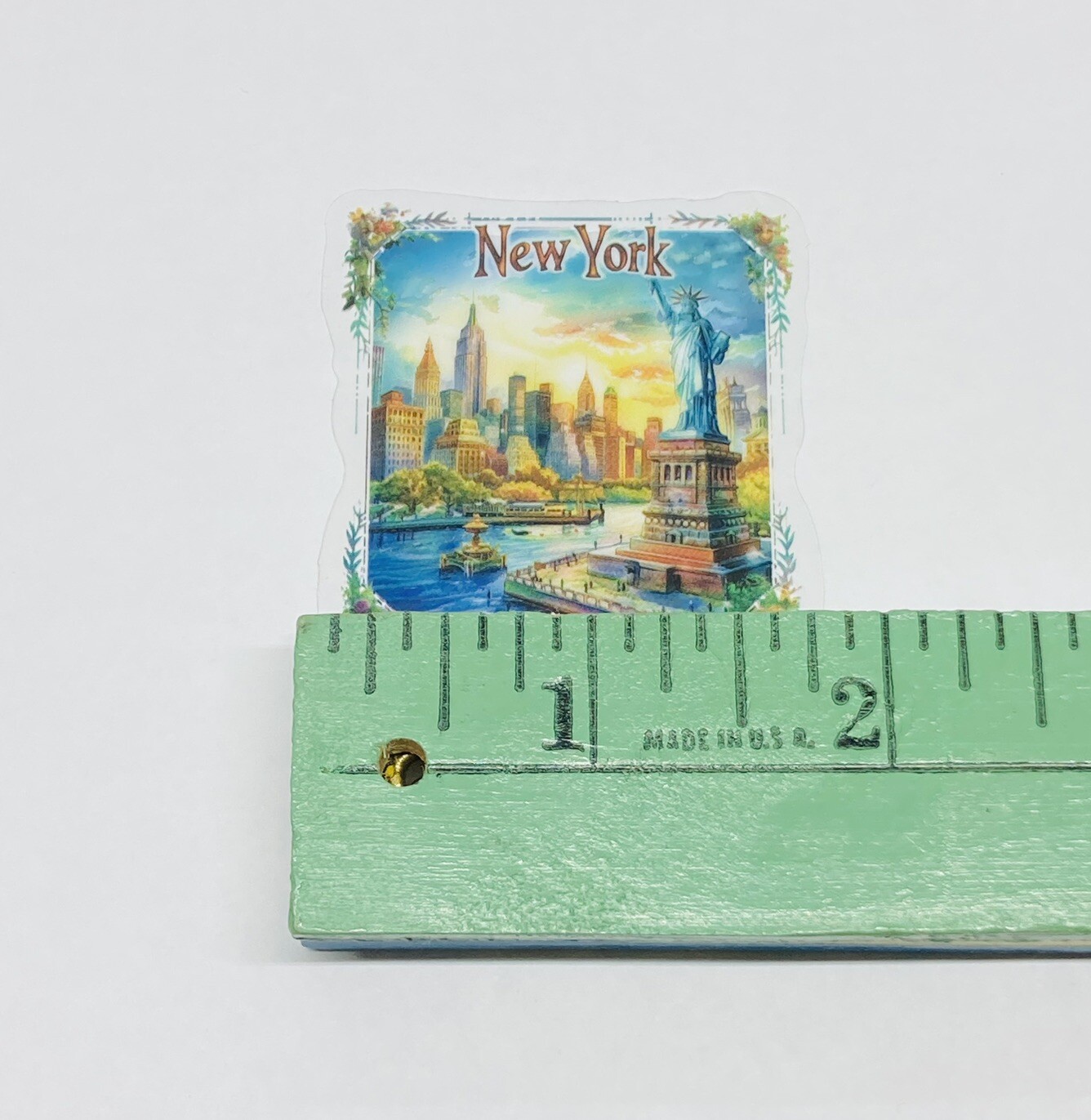 New York Statue Transparent Sticker Travel City Art Decal Vinyl Souvenir Tc6