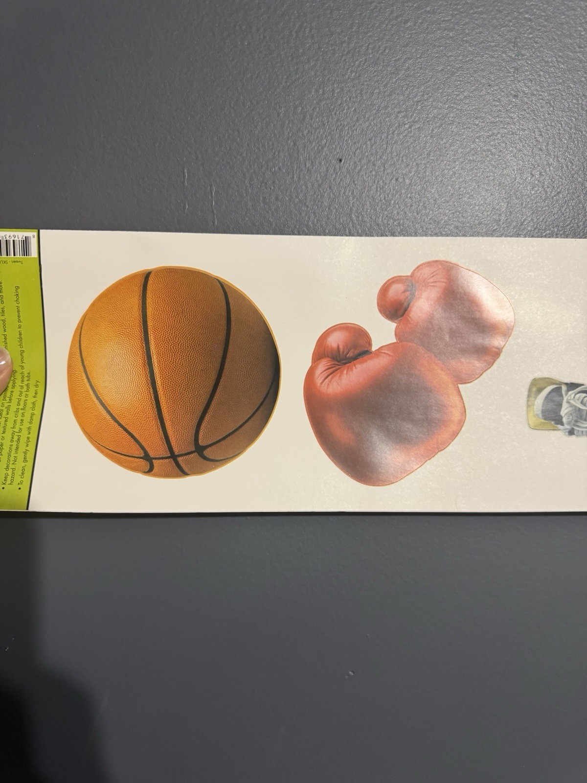 New Wall Sticker Basketball Soccer Football Boxing Wall Creation Multicolor Numb