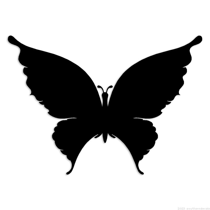 Butterfly Moth – Decal Sticker – Multiple Colors & Sizes – ebn7039