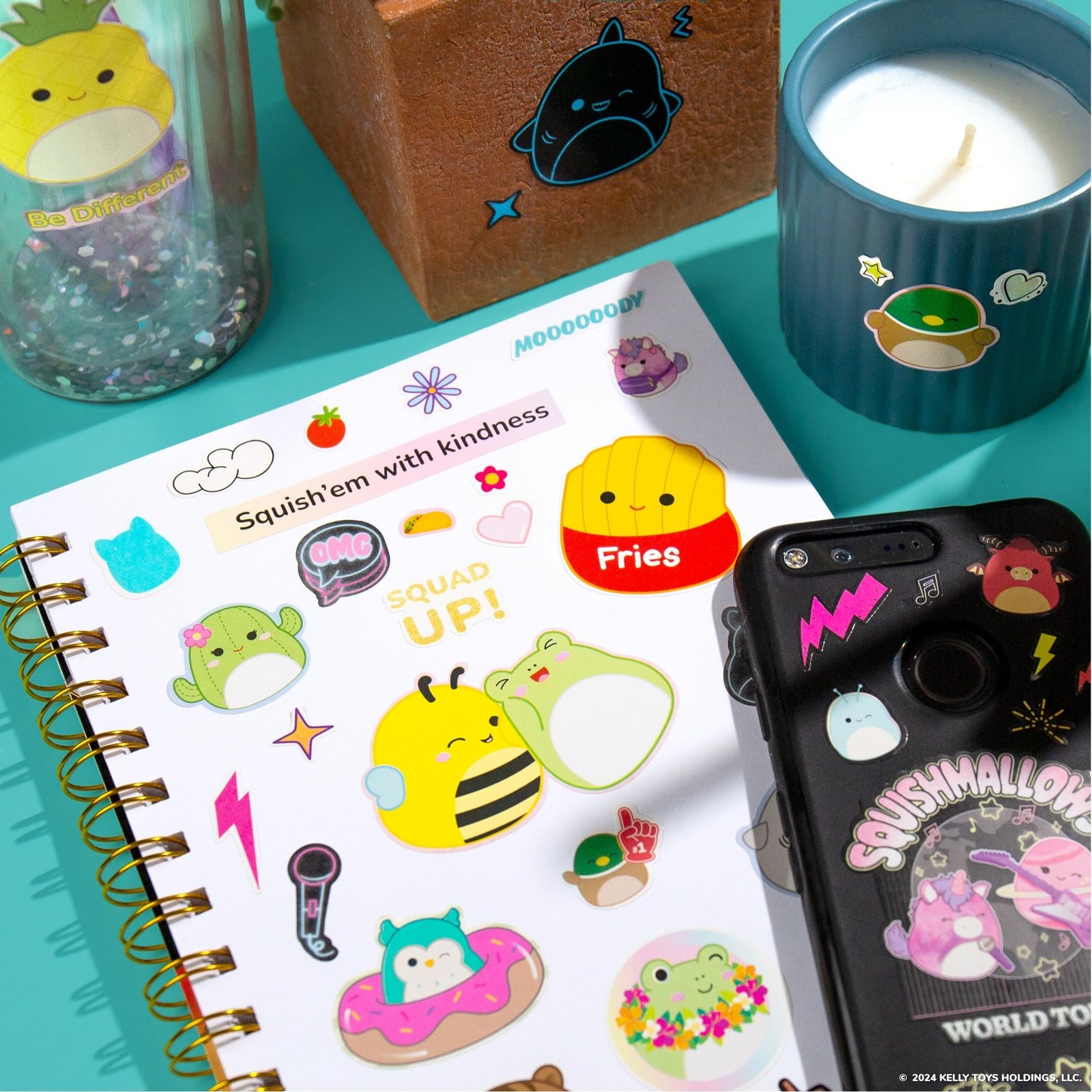 Horizon Group USA Sticker Book Large Small Sizes Squishmallows Kids Stickers