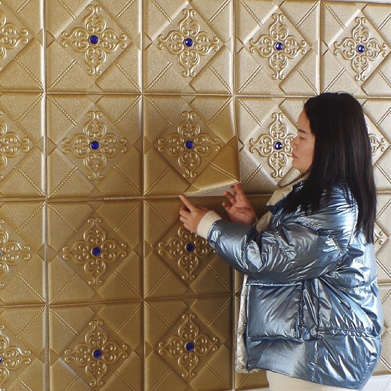 3D Embossed Wall Sticker Wallpaper Self Adhesive Beads DIY Craft Home