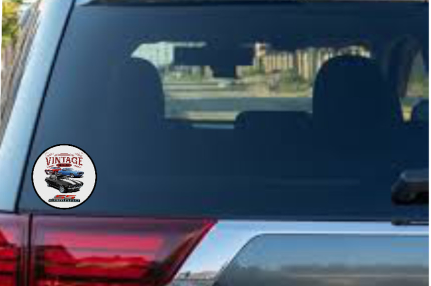 Car Classics "Vintage SS Camaro" – 4" Vinyl Decal Sticker Handcrafted Car Truck