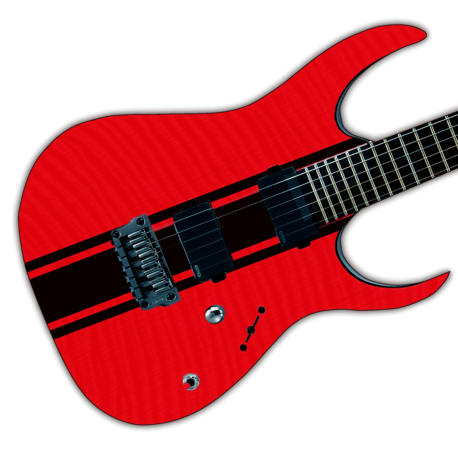 Wide Custom Racing Stripe Decal Stickers for Guitars & Basses 12 Colour Options