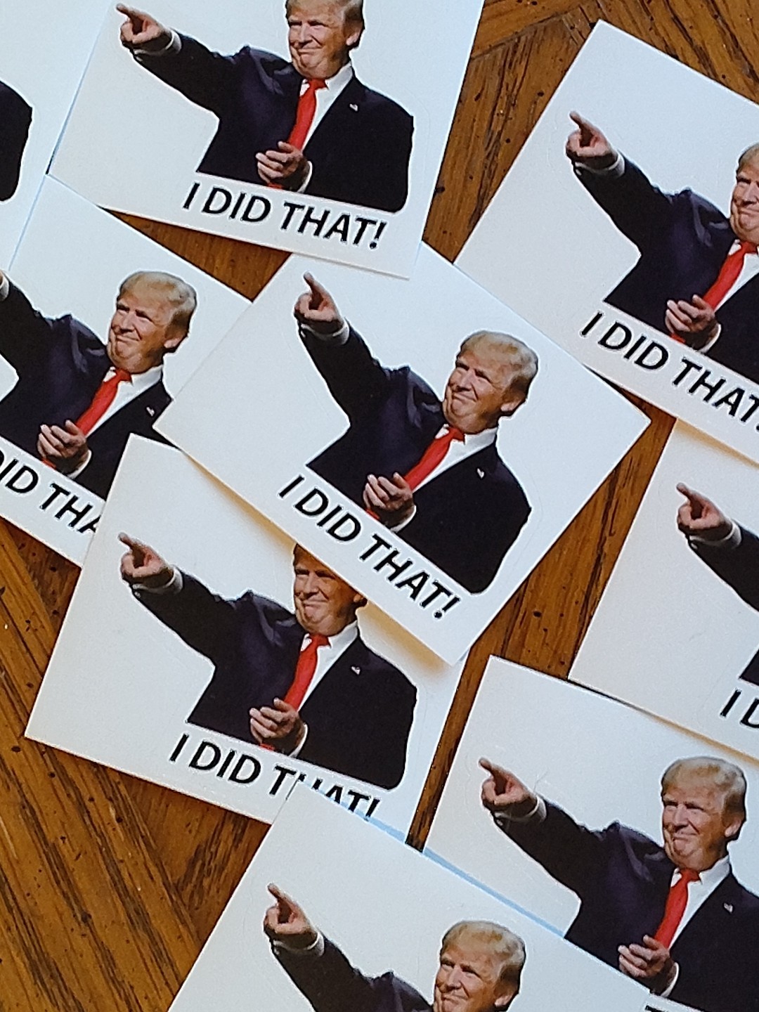 Donald Trump “I DID THAT!” Stickers – 10pc – Decals Car Gas Pump Station 2.5”x2”