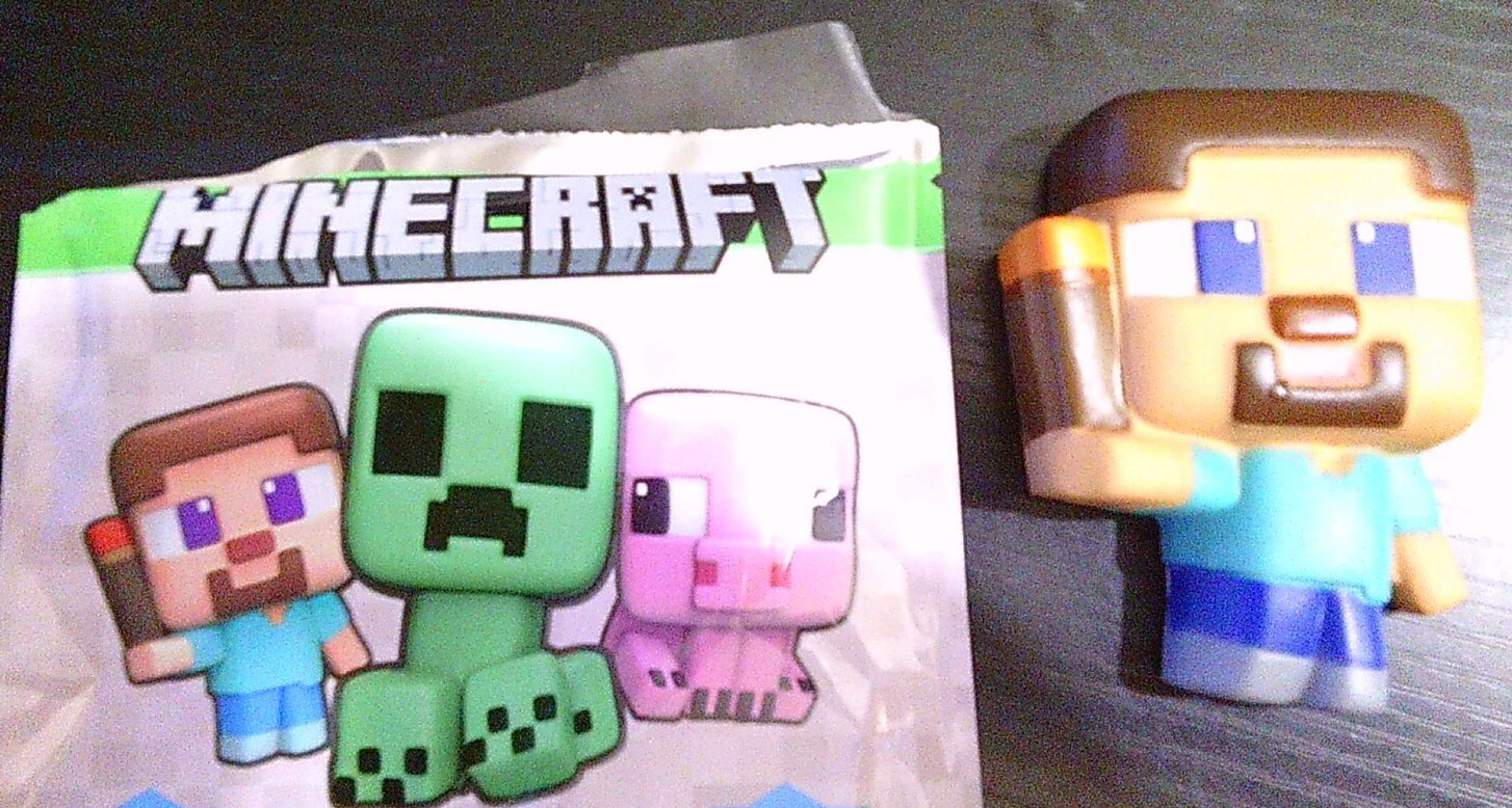NEW MINECRAFT movie squishy squishme sticker STEVE character 2.5"