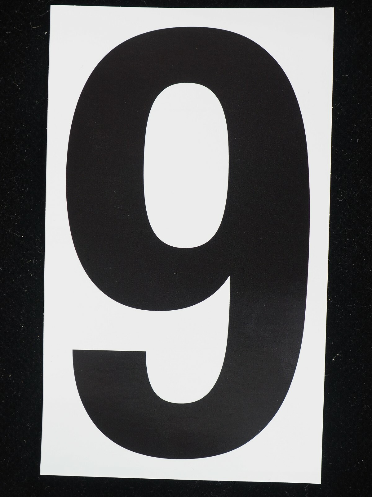 5" x 3" Stickers Vinyl Adhesive Address Numbers Black & White MADE IN USA