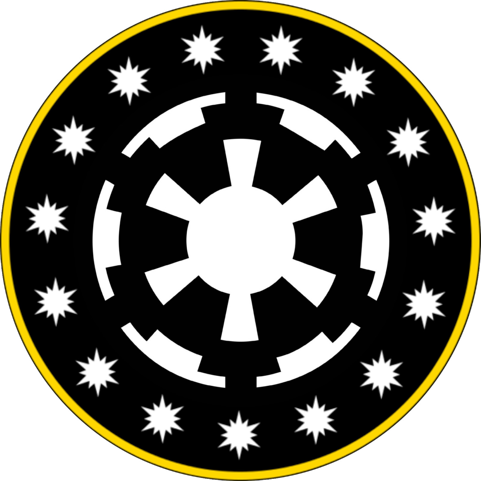 Galactic empire sticker logo star wars skate cell laptop bumper vinyl decal