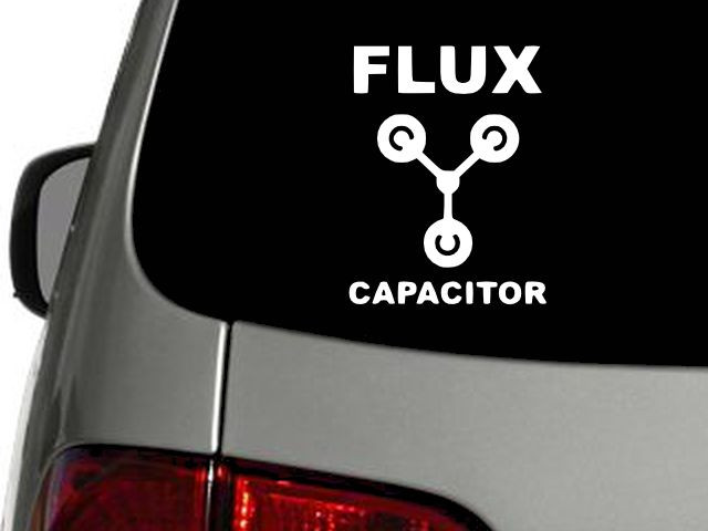 Back to the Future Flux Capacitor Vinyl Decal Car Sticker Wall CHOOSE SIZE COLOR