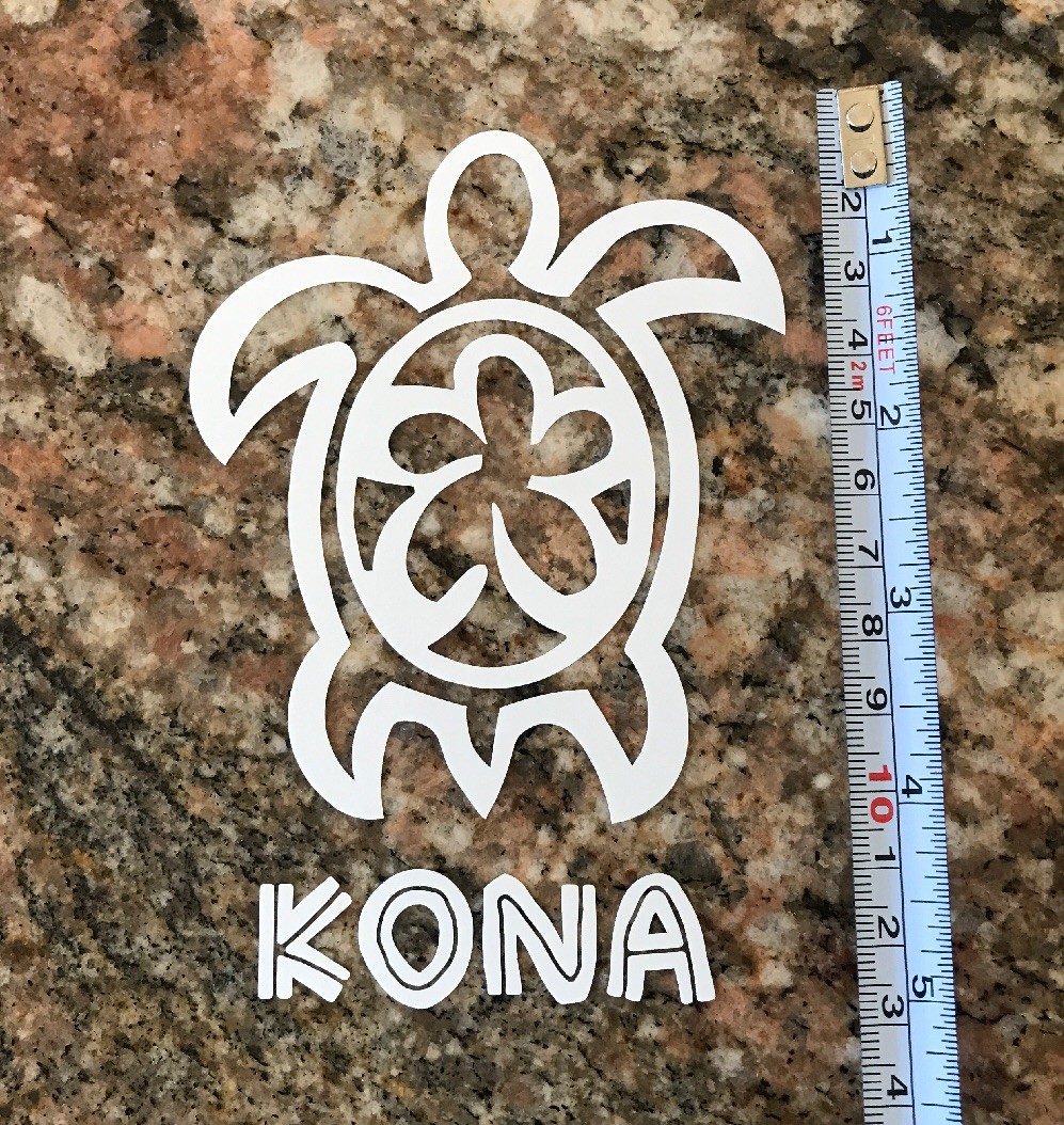 Hawaii Kona Sea Turtle Sticker – Kailua Kona Ironman Big Island Hawaii Tropical