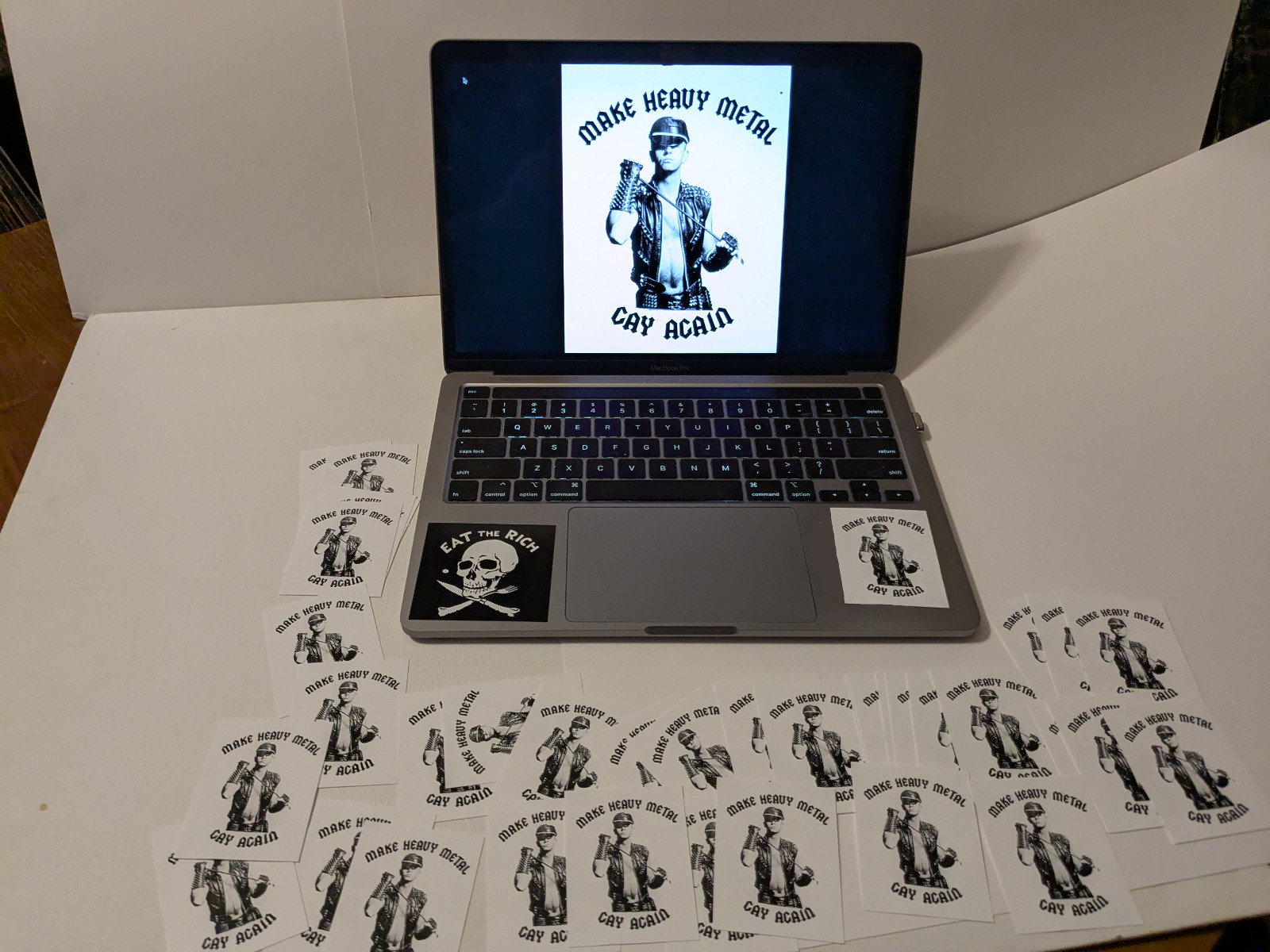 Make Heavy Metal Gay Again – Vinyl decal sticker LGBTQ Judas Priest Pride