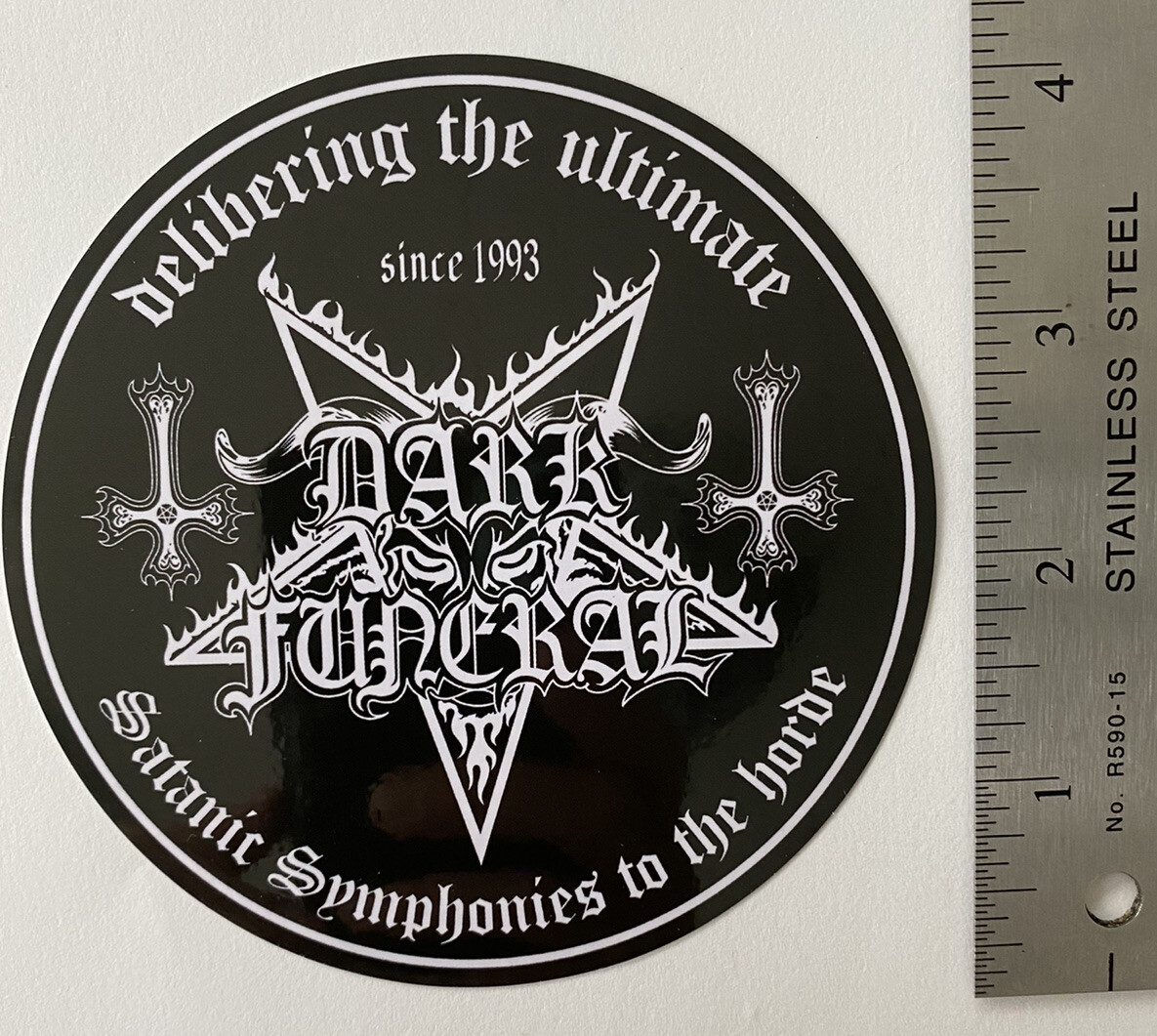 DARK FUNERAL STICKER SET ABBATH IMMORTAL MAYHEM PENTAGRAM BATHORY EMPEROR