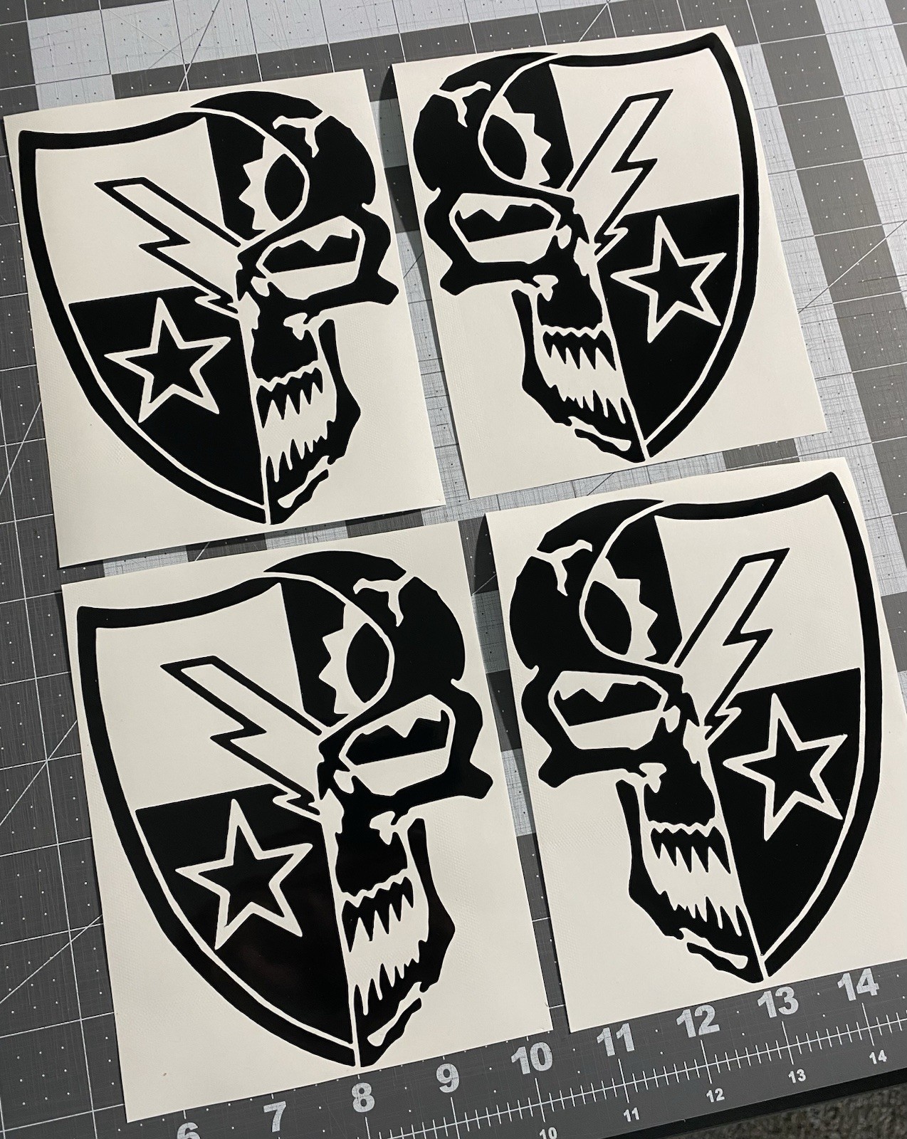 Vinyl Decal – U.S. Army Ranger Skull Star (Shield)