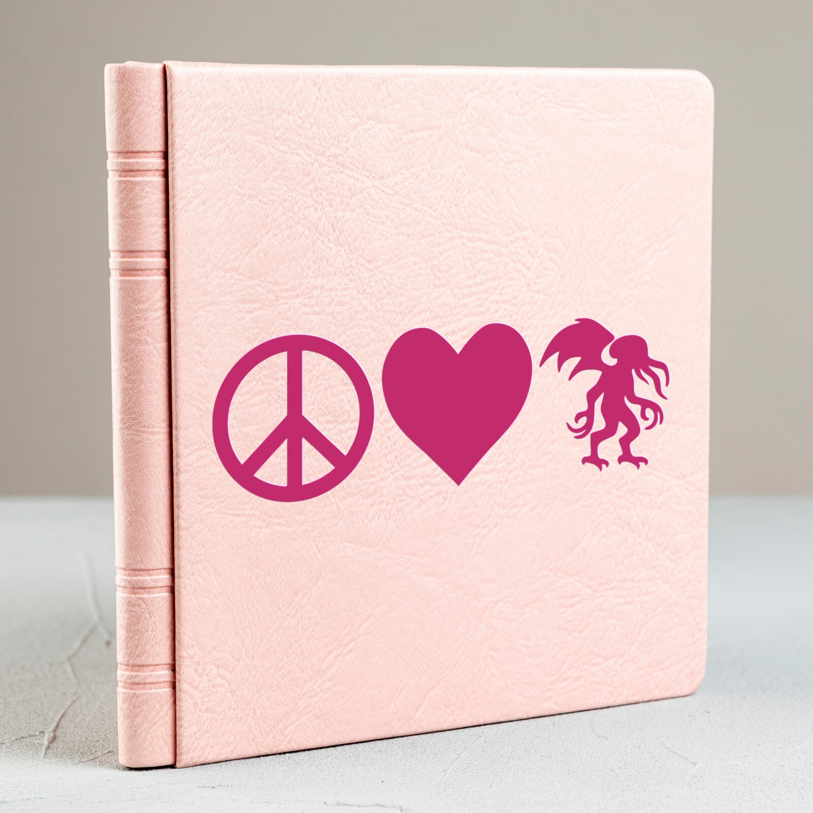 Peace Love Cthulhu Vinyl Decal Lovecraft Sticker Horror Eldritch Car Window Art