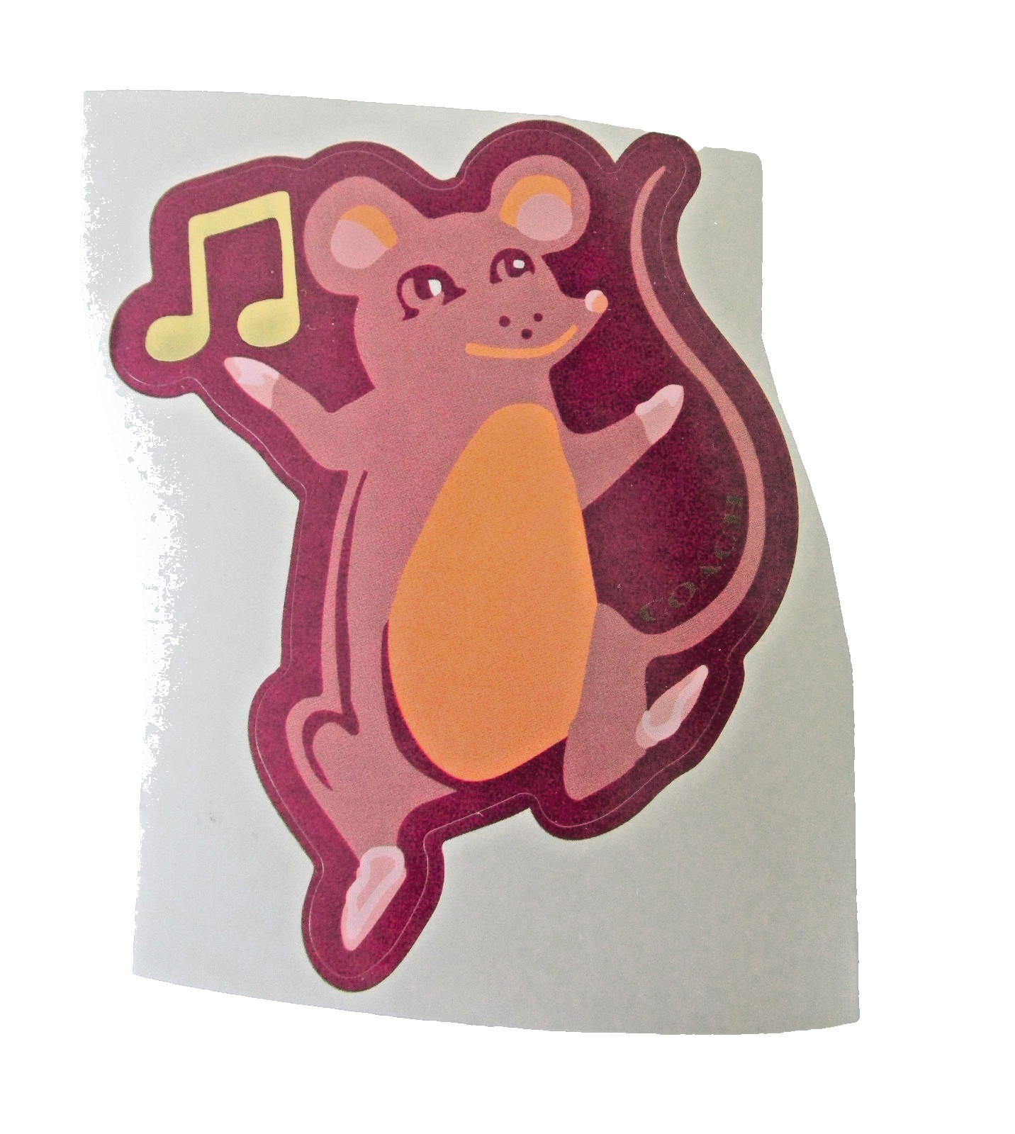 COACH Party Mouse Single Sticker Holding Music Notes