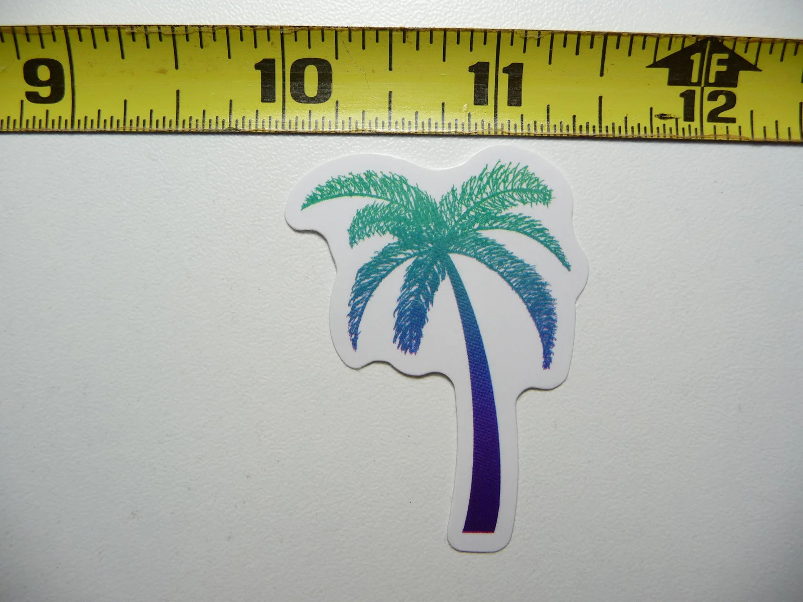 ONE SINGLE PALM TREE BEACH SMALL STICKER DECAL TROPIC SCENE VACATION TRIP