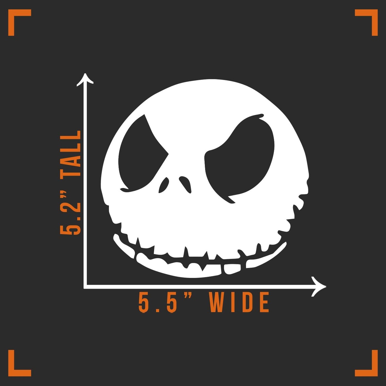 Vool Jack Skellington Car Sticker 5.5" Car Decal