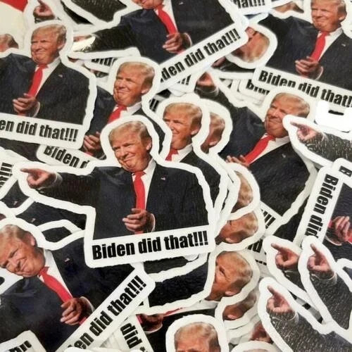 100 Pack Joe Biden "I DID That" Sticker Decal Trump Funny Humor Sticker Car Pump