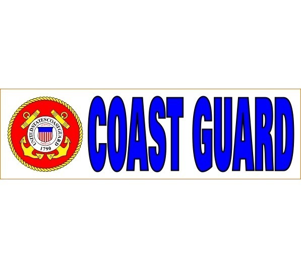 United States Coast Guard US Soldier Decal Vinyl Printed Bumper Sticker 3"X10"