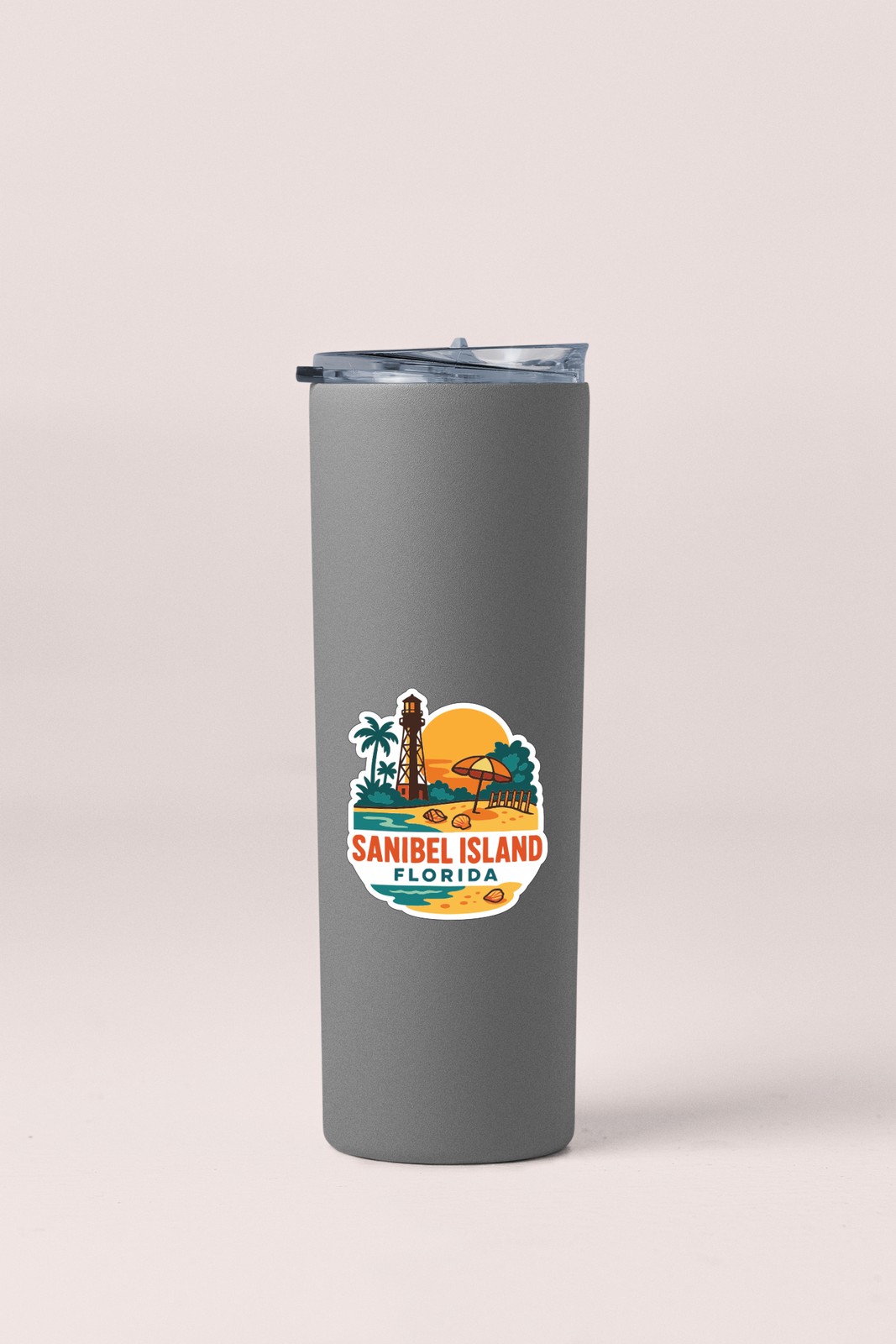 Sanibel Island Sticker Decal Vinyl Die-Cut City Skyline Landmark Design