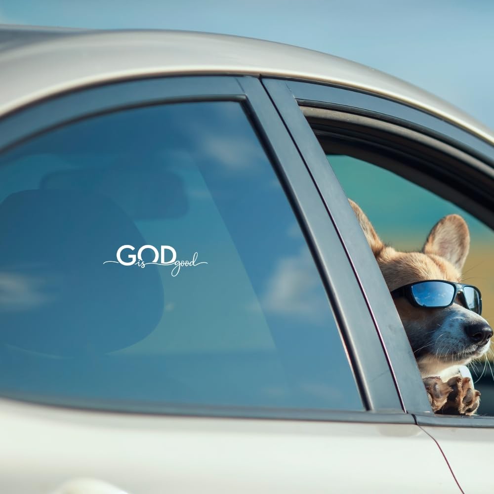 1PC “God is Good” Bible Verse Sticker, 7” Waterproof Vinyl Decal for Car Lapt…