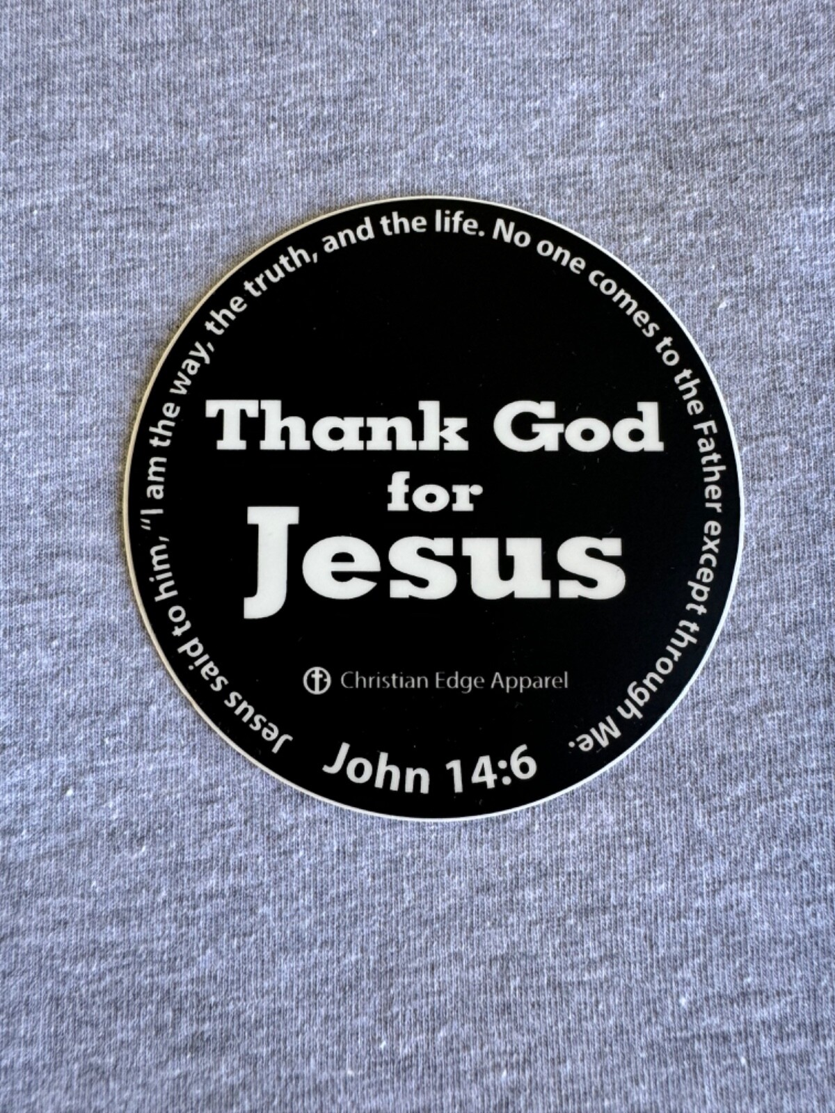 3” Thank God for Jesus Christian Vinyl Stickers Jesus Christ Bible Apparel NOTW