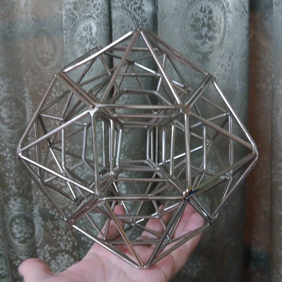 Abstract Art Sculpture Geometric Solid Sacred Geometry Math Class Decor Rare