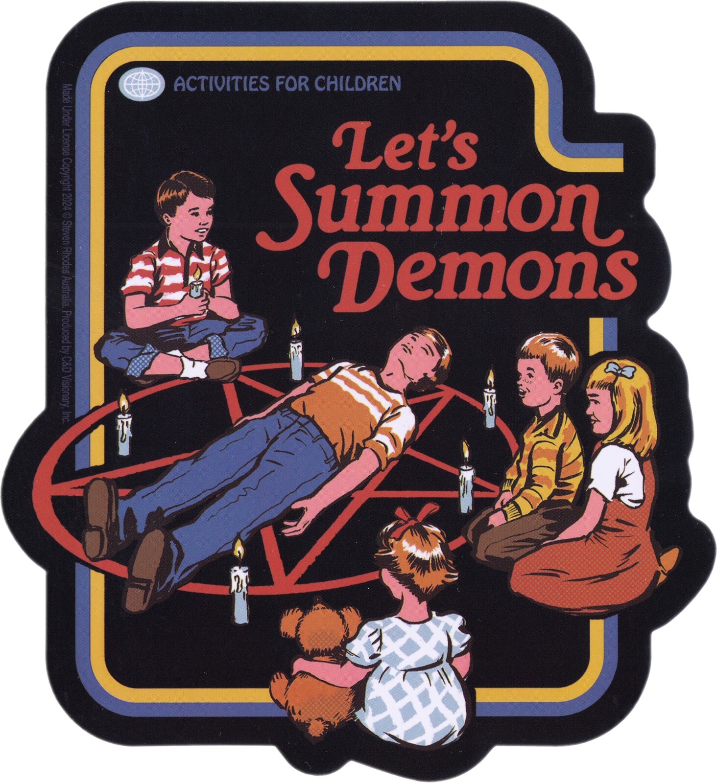 Sticker – Steven Rhodes' Let's Summon Demons Children 5" x 4.5" Die Cut #10309