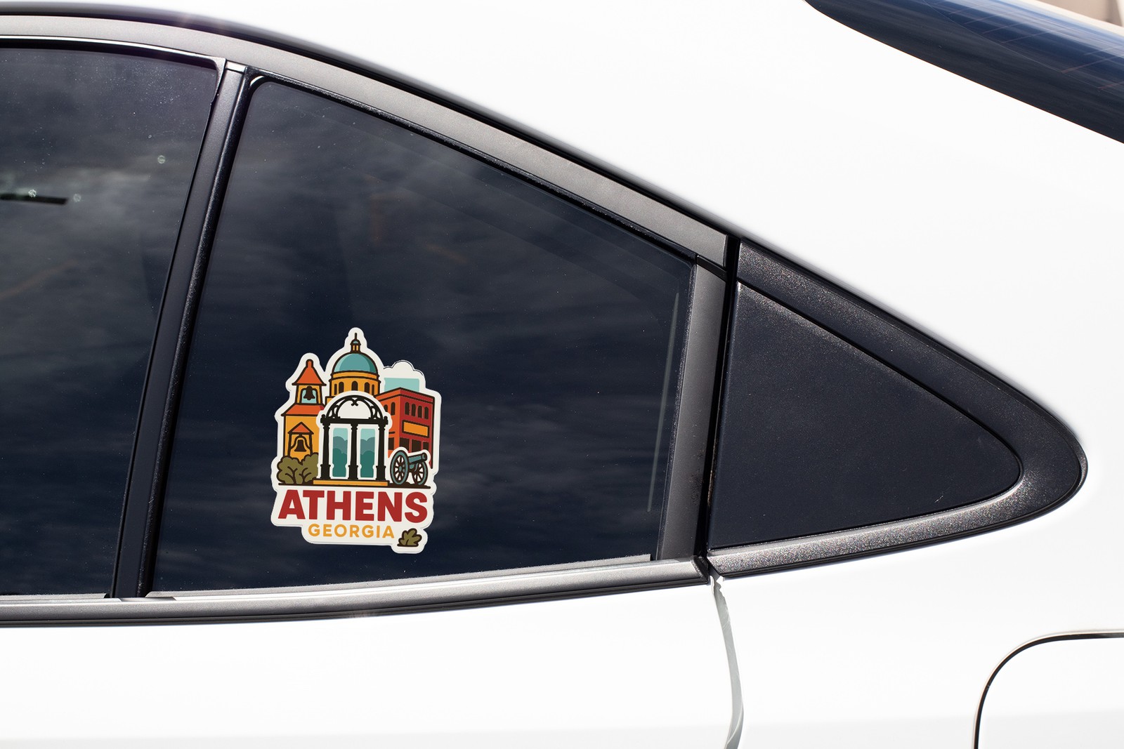 Athens Georgia Sticker Decal Vinyl Die-Cut City Skyline Landmark Design