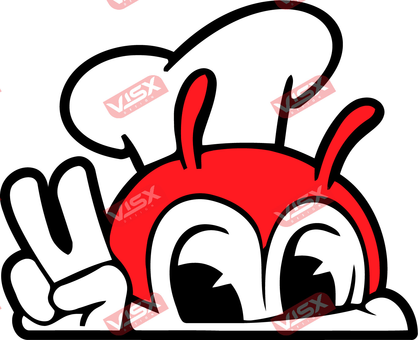 Jollibee Peeker Food Bee Funny Car Bumper Sticker Auto Window Decal Vinyl
