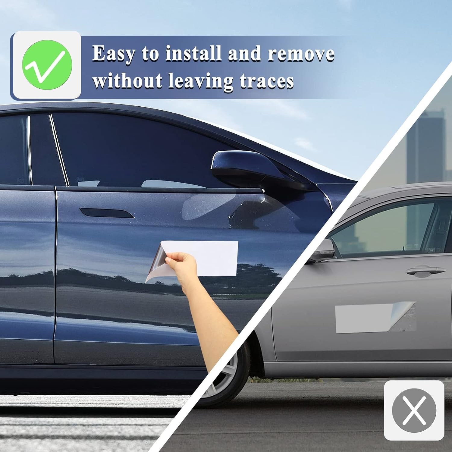 10 Pack 12" X 4" Bumper Sticker Magnets with Self Adhesive Flexible Magnetic Bum