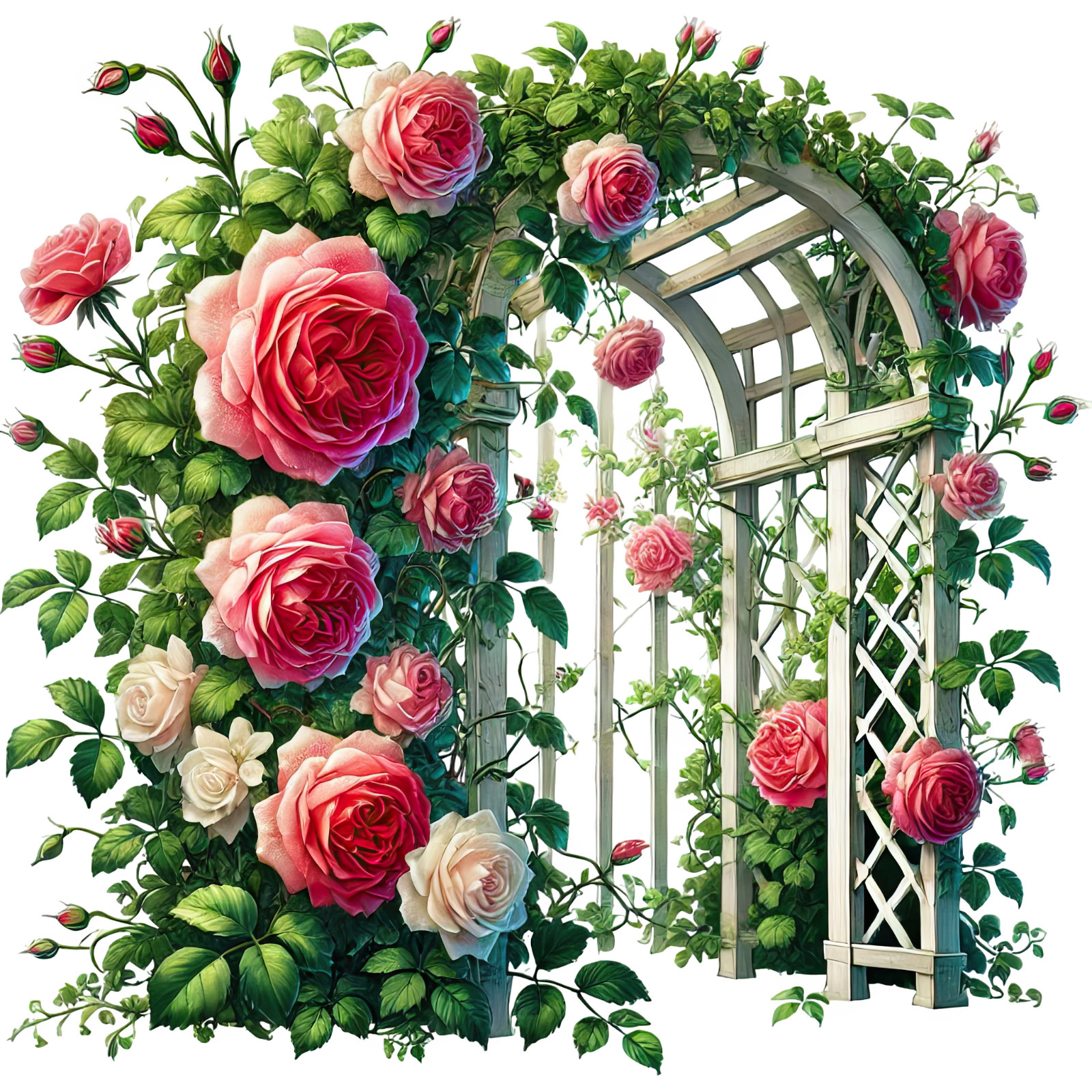 Wall decal sticker garden 18 x 18 cm large