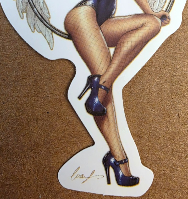 Angel Girl Sticker Spiritual Christian Catholic Anime Manga Halloween Punk Emo