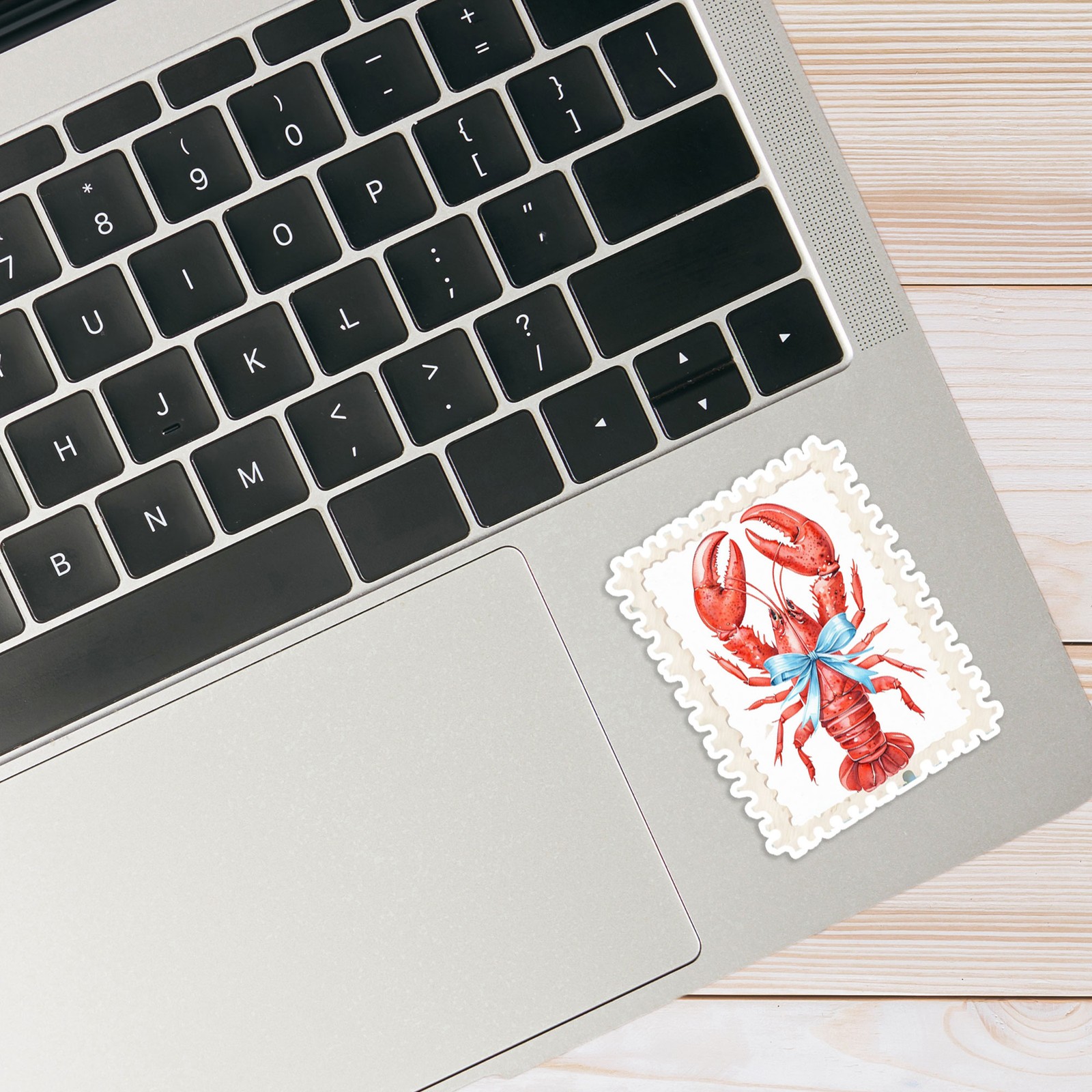 Lobster Stamp Art – Vinyl Decal Sticker – Car Window Laptop – #1666