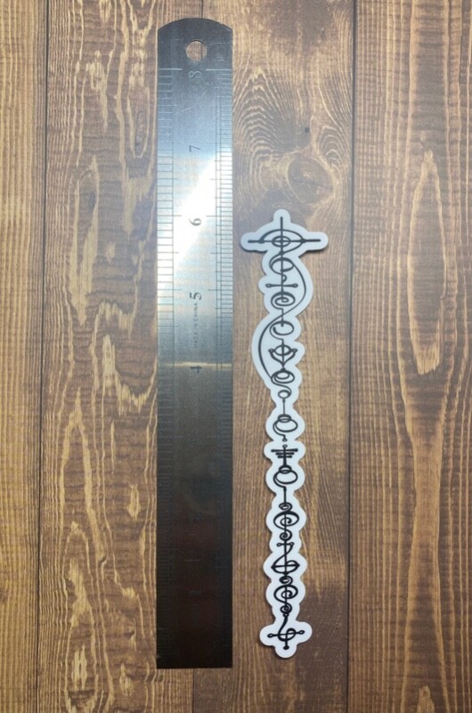 Star Trek Vinyl Sticker Live Long And Prosper Vulcan Calligraphy – 1.13×6"