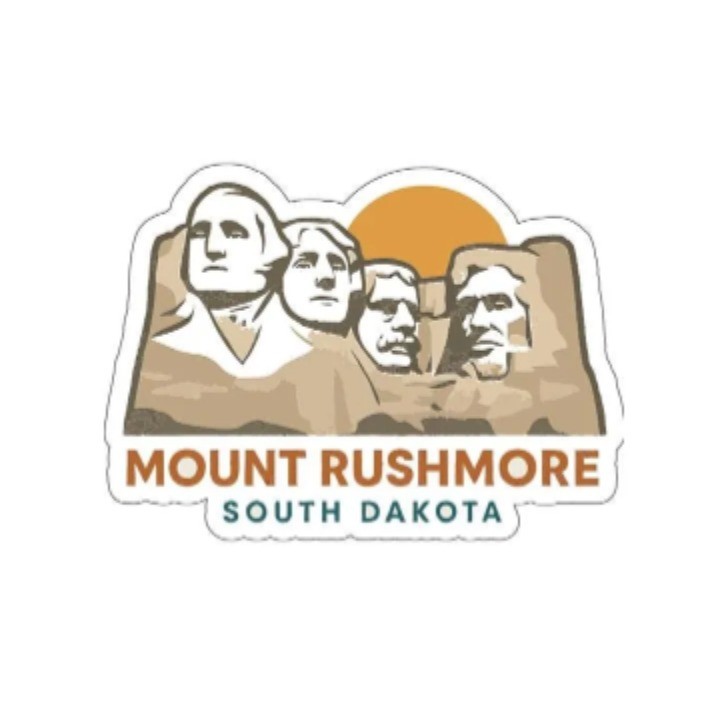 Mount Rushmore South Dakota Iron On Heat Transfer Vinyl HTV Die-Cut Symbolic