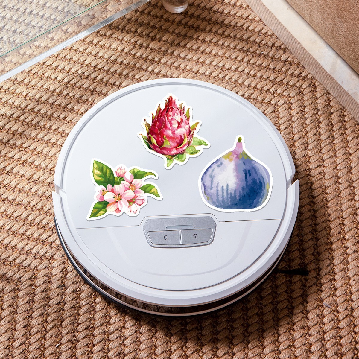 50pcs Waterproof Vinyl Stickers Fruits Vegetables Luggage Phone Laptop Window