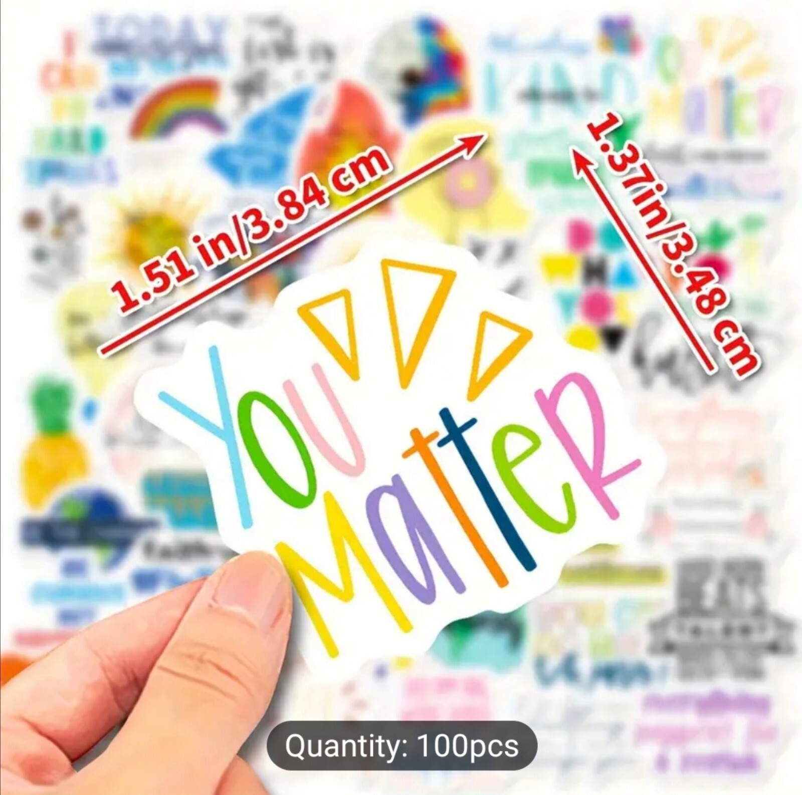 10 PCS Mini Inspirational Quotes Sayings Stickers BRAND NEW