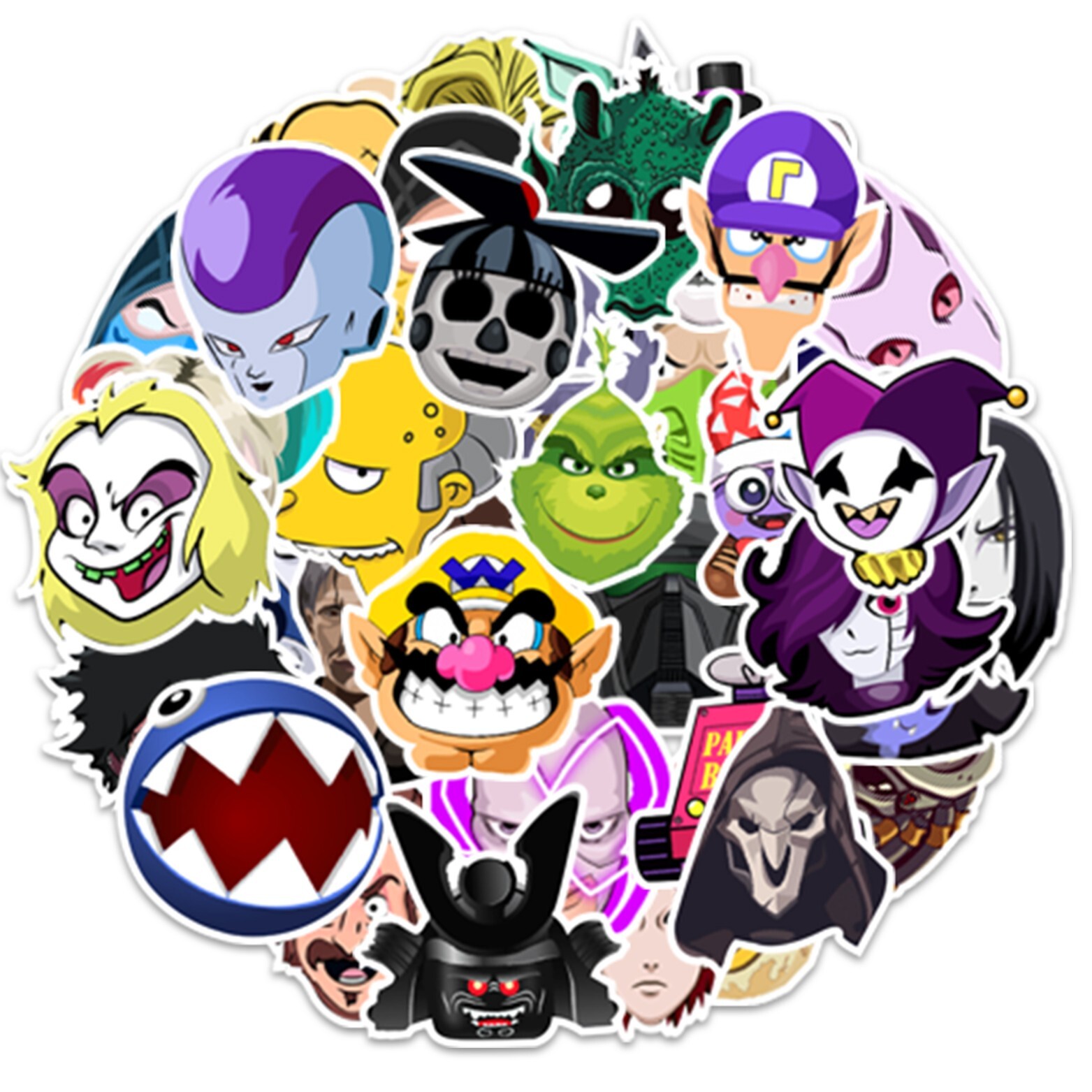50 Pcs Stickers Villain Anti-Hero Movie Animation Car Luggage Skateboard Vinyl