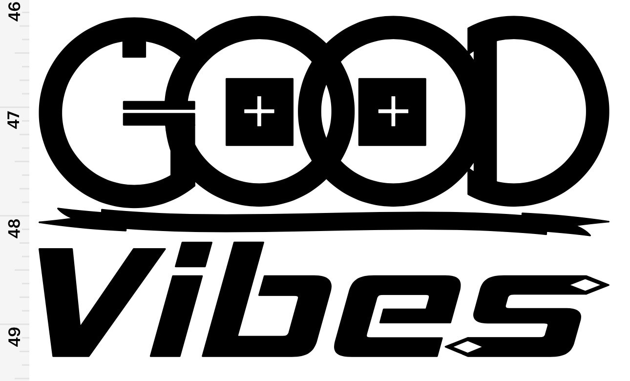 Good Vibes Custom Designed Vinyl Decal Lotsa Sizes & Colors Buy 2 Get A 3rd FREE