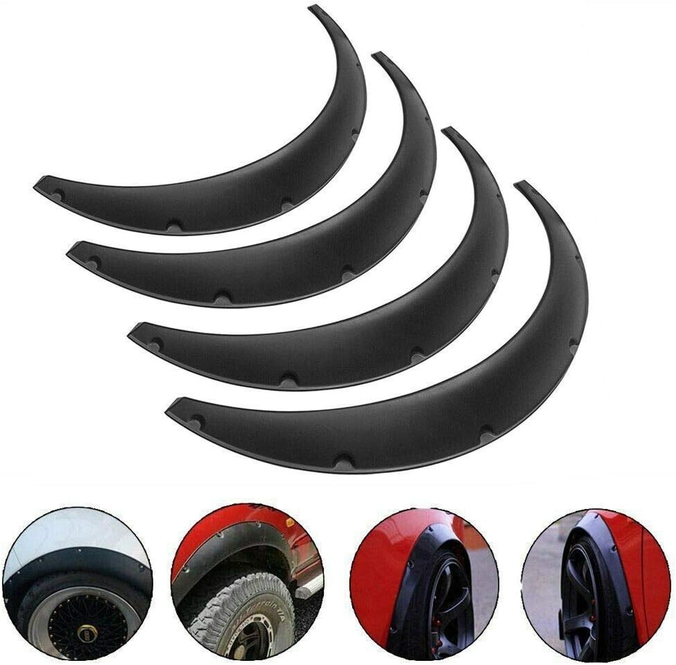 4pcs Universal 2" 50mm Fender Flares Wide Body Kit Wheel Arche