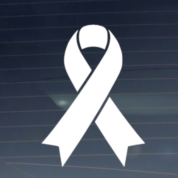 Cancer Ribbon Awareness – CNC cut Decal Vinyl Sticker -Pic from multi colors!