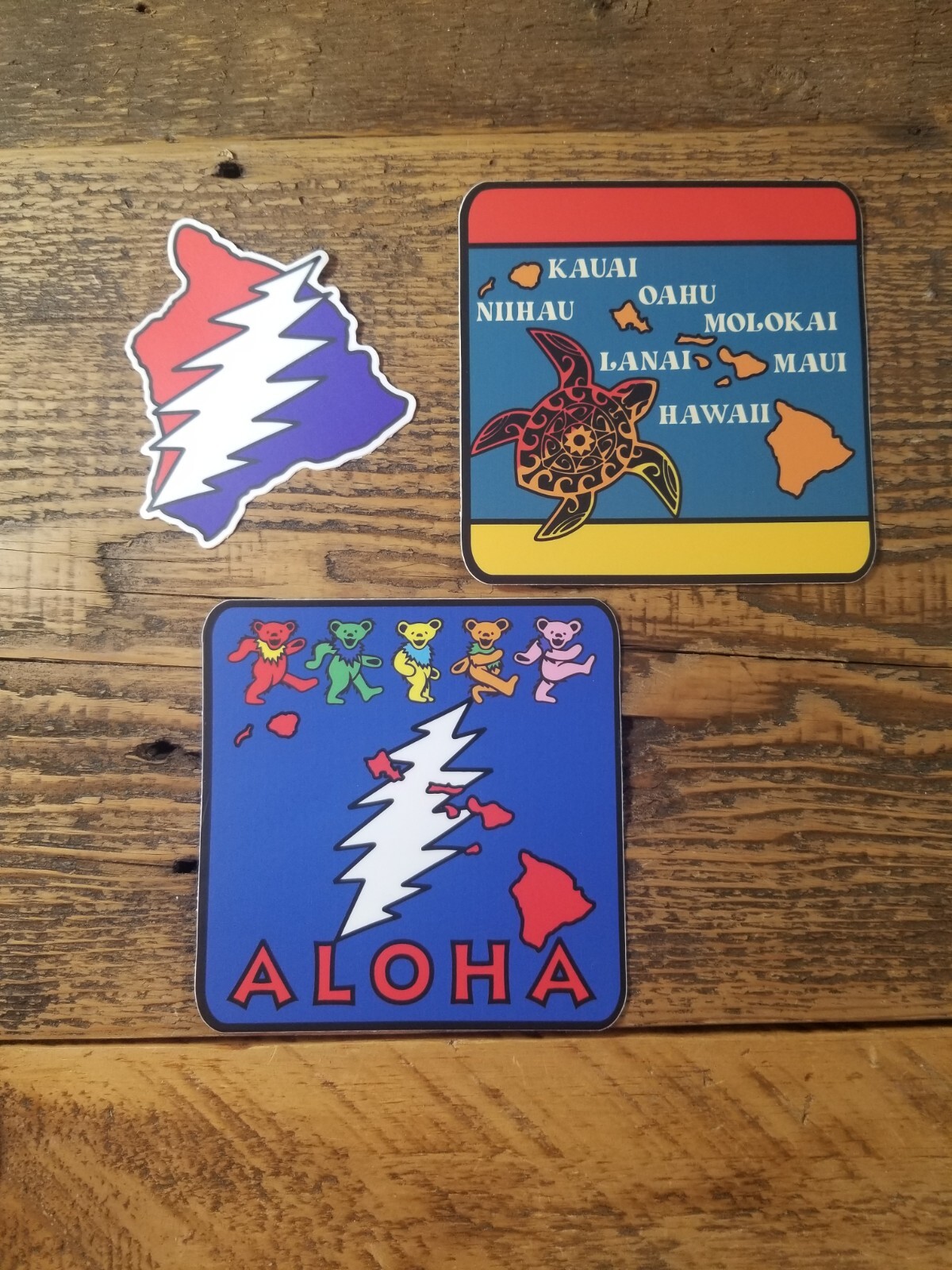 Hawaii stickers your choice of 3 designs