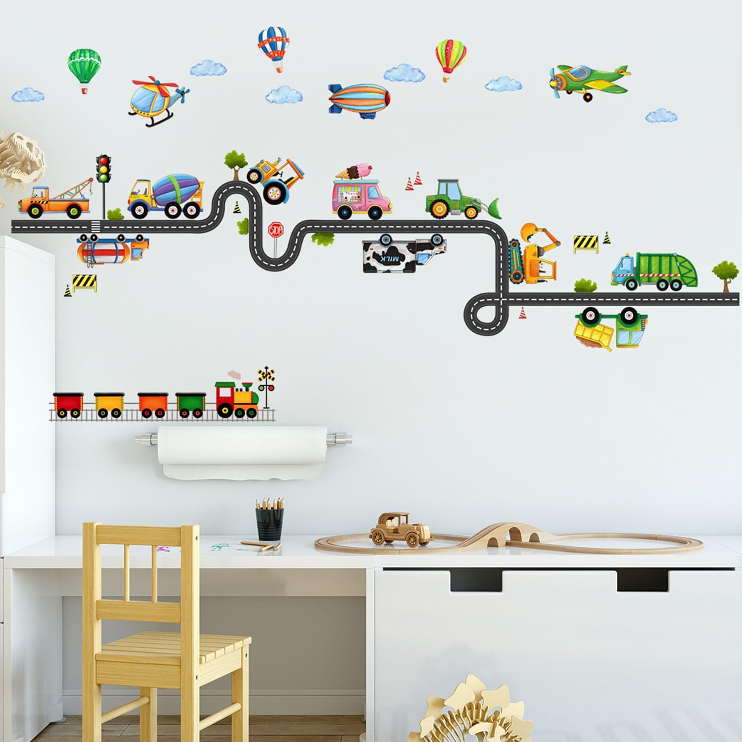 Glow in the Dark Stars and Planets Wall Decals 155 PCS for Ceiling Decor