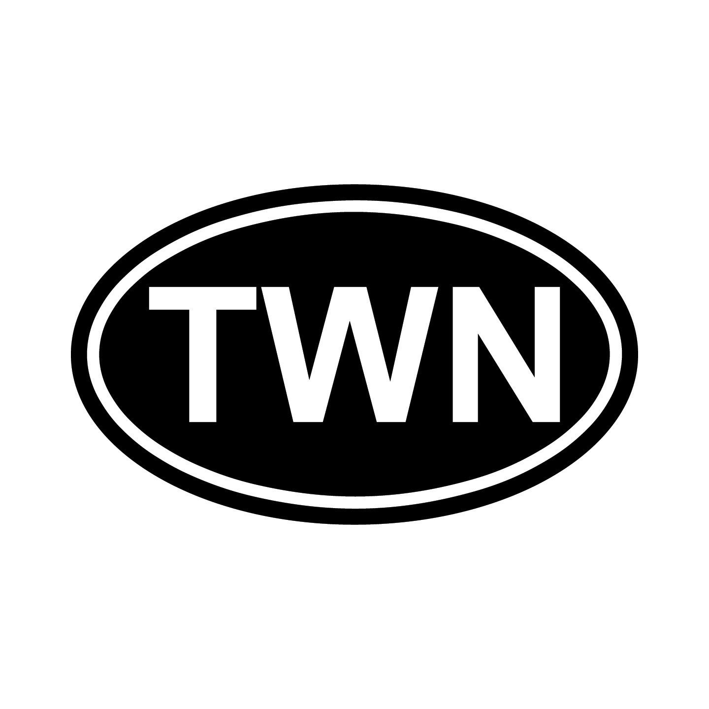 Taiwan TWN Oval Country Code Vinyl Decal Sticker for Car Window Laptop Gift