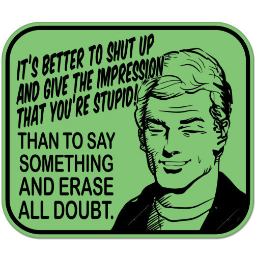 Better to Shut Up Funny Rude car bumper sticker 5" x 4"