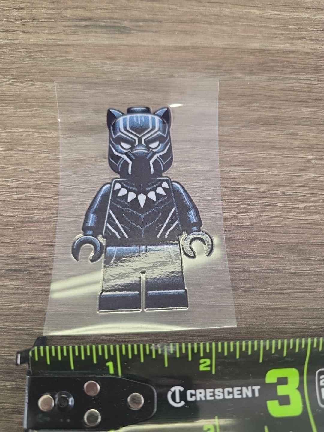 Lego Black Panther Figurine UVDTF Decal Made In USA Waterproof
