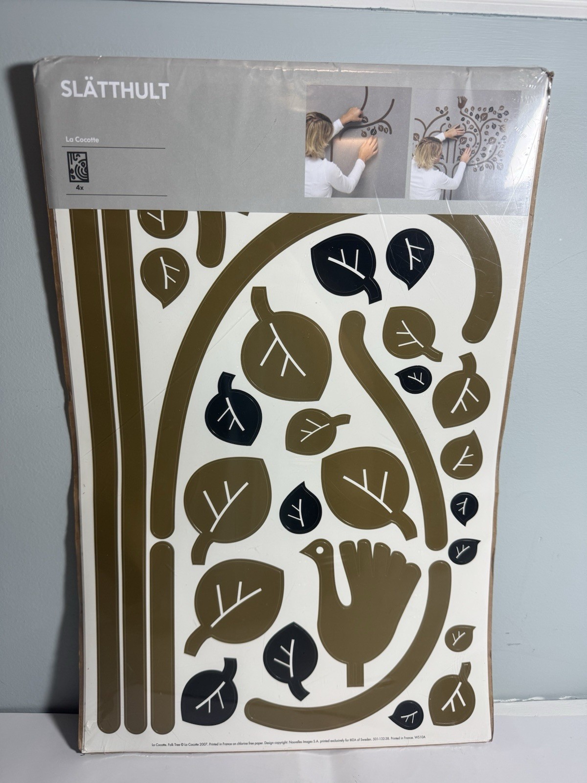 IKEA SLATTHULT LA COCOTTE WALL STICKERS 501.323.38 2007 NEW IN PACK! RARE!