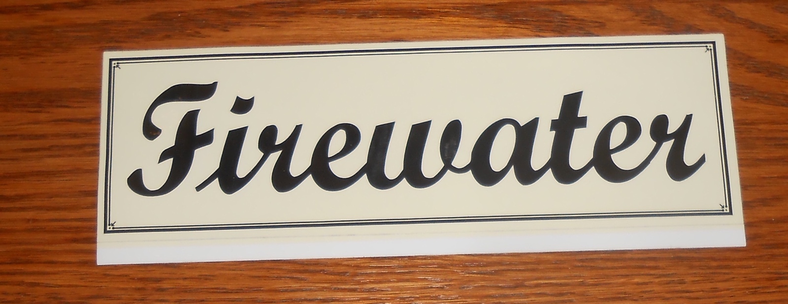 Firewater Bumper Sticker Promo 7×2
