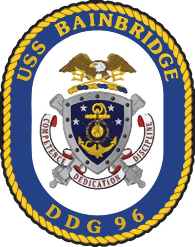 DDG-96 USS Bainbridge Badge Sticker Decal