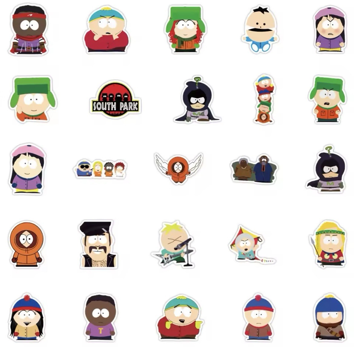 Smart Mouth South Kids Style Stickers 50pk Park Kids Cartoon Mix FREE SHIPPING